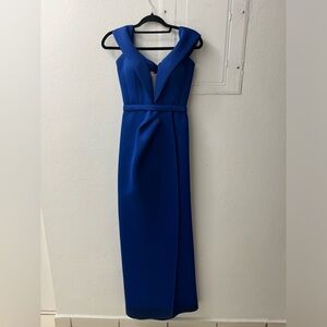Jovani Blue Maxi Dress